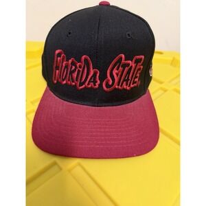 Vintage Florida Seminoles SnapBack Hat Graffiti NCAA 90s Starter Dome Black
